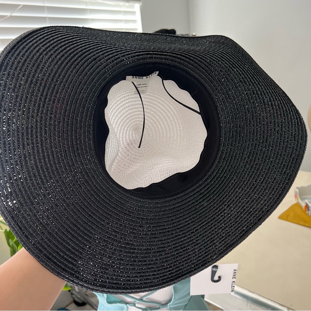 Anne Klein Straw Brim Cabana Hat NWT - Picture 3 of 4